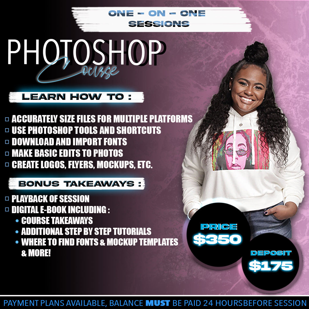 Photoshop Course ONE-ON-ONE (zoom)