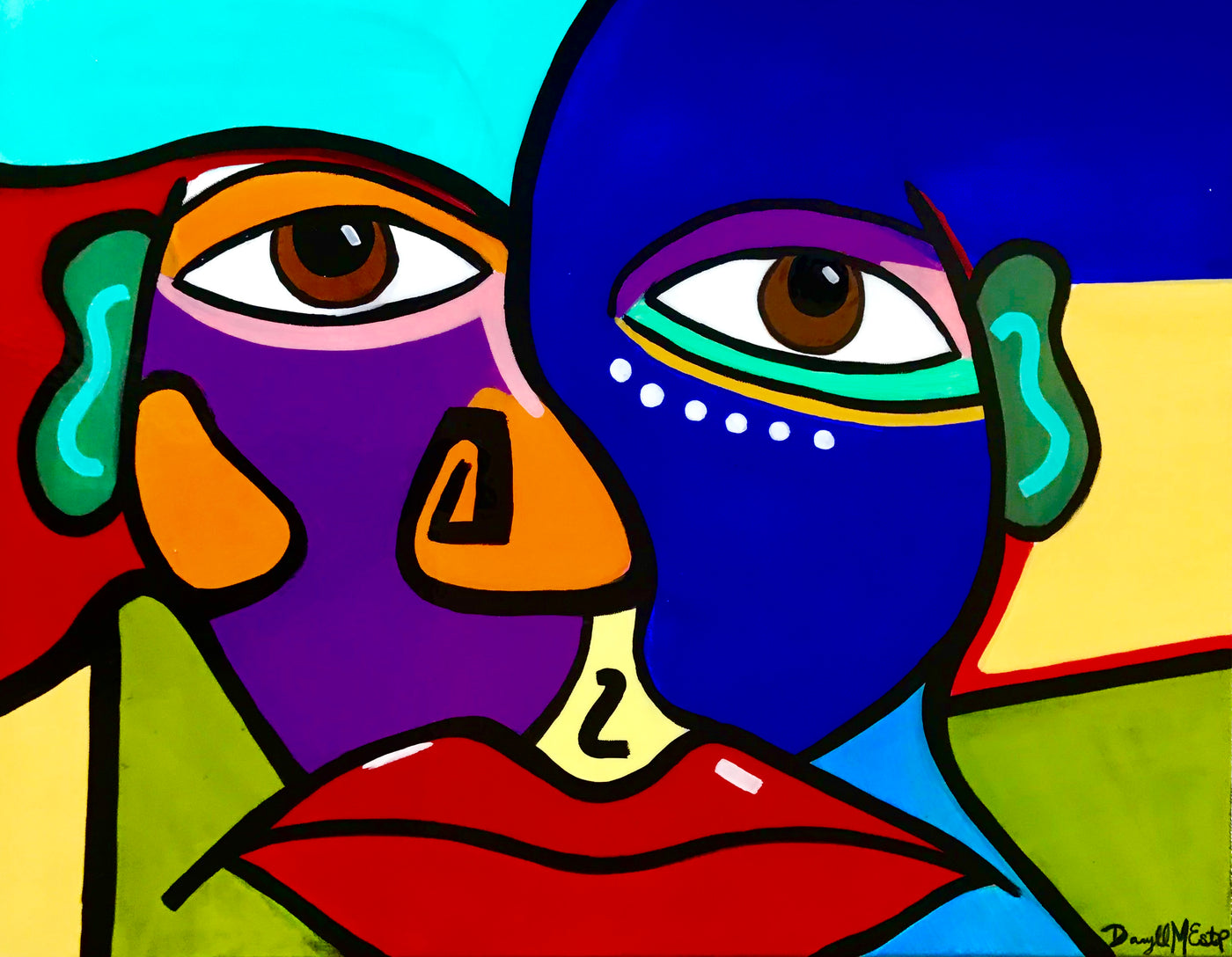 "Crazy Face" Painting