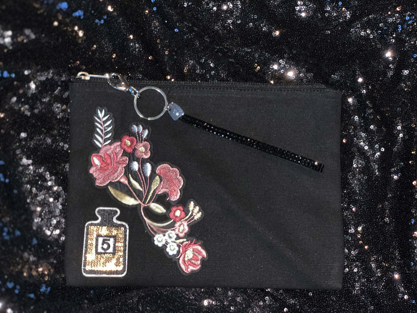 Rose and Perfume Wristlet